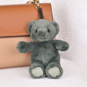 Doudou Plush Bear Bag Charm Green