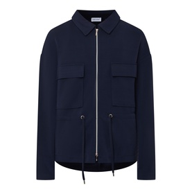 Flap Pocket Drawstring Jacket