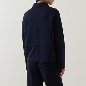 Flap Pocket Drawstring Jacket
