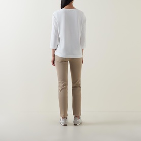 Flower Graphic Long-Sleeved T-Shirt