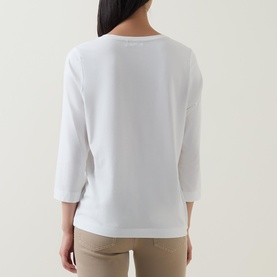 Flower Graphic Long-Sleeved T-Shirt