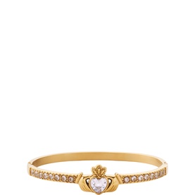 Saoirse Claddagh Bangle Bracelet
