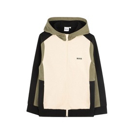 Logo Panel Hooded Sweatshirt