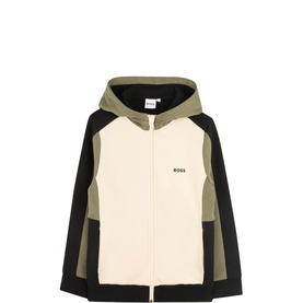 Logo Panel Hooded Sweatshirt