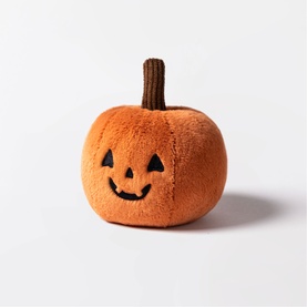 Jellycat Ooky Jack O Lantern 10cm orange plush pumpkin soft toy with embroidered jack-o-lantern face and ribbed brown stalk