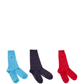 Three-Pack Logo Spot Socks