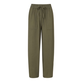 Drawstring Straight Leg Trousers