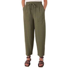 Drawstring Straight Leg Trousers
