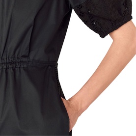 Broderie Cropped Straight Leg Jumpsuit