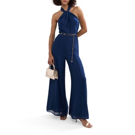 Gwen Belted Wide Leg Jumpsuit