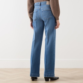 Leenah 32" High-Rise Wide Leg Jeans