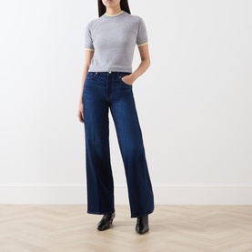 Anessa High-Rise Wide Leg Jeans