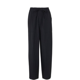 Drawstring Straight Leg Trousers