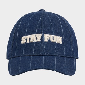Hizzie Logo Pinstripe Denim Cap