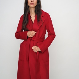 Lucia Double-Breasted Belted Coat