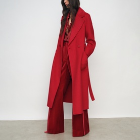 Lucia Double-Breasted Belted Coat