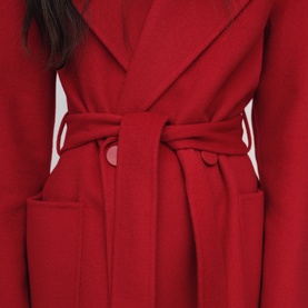 Lucia Double-Breasted Belted Coat