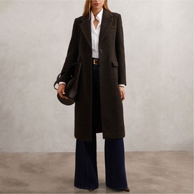 Kai Houndstooth Check Coat