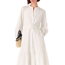 Broderie Shirt Dress