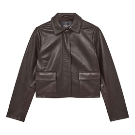 Drew Collared Leather Jacket