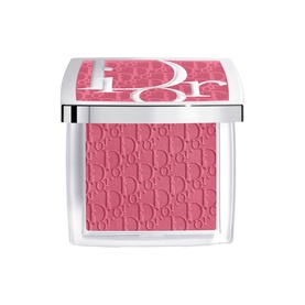 Dior Backstage Rosy Glow Blush in 001 Pink, compact powder blush with embossed Dior logo pattern and pink mirrored lid