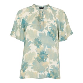 Floral Tie Blouse