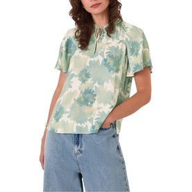 Floral Tie Blouse