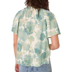 Floral Tie Blouse