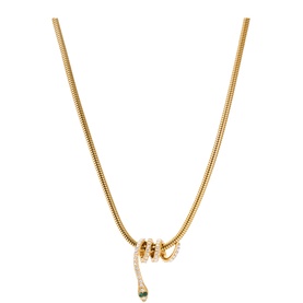 Nathair N&iacute;mhe Snake Necklace Gold