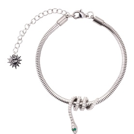 Nathair N&iacute;mhe Snake Bracelet Silver