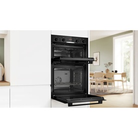71/34L Series 4 Built-In Double Oven Black