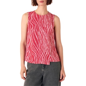 Layered Zebra Print Tank Top