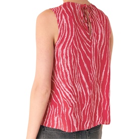 Layered Zebra Print Tank Top