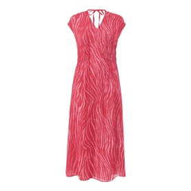 Textured Zebra Print Dress