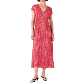 Textured Zebra Print Dress
