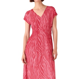 Textured Zebra Print Dress