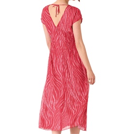 Textured Zebra Print Dress