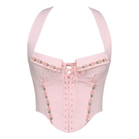 Demi Embroidered Corset Top