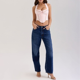 Demi Embroidered Corset Top
