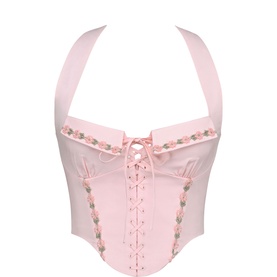 Demi Embroidered Corset Top