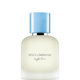 Dolce & Gabbana Light Blue Pour Homme Eau de Toilette 50ml, frosted glass bottle with light blue cap