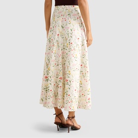Louisa Floral Godet Skirt