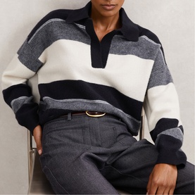 Simmy Stripe Collar Sweater