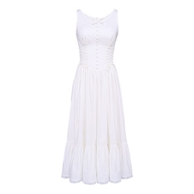 Sienna Bow Lace Up Dress