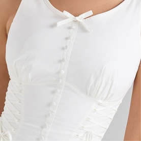Sienna Bow Lace Up Dress