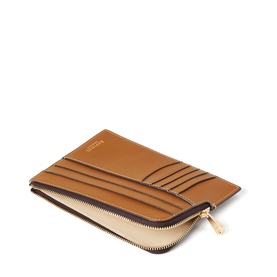 Leather Zipped Travel Wallet