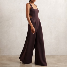 Dion Cut-Out Wide Leg Jumpsuit