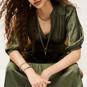 Cleli Tiered Flared Dress