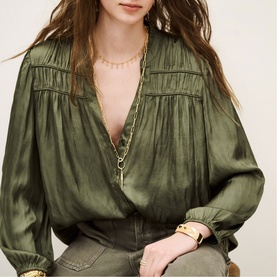 Cessia Shirred Blouse