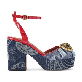Chelsea Printed Platform Block Heels